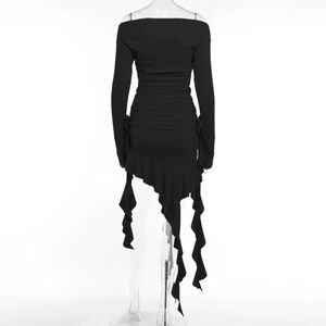 Elegant Black Off-Shoulder Dress